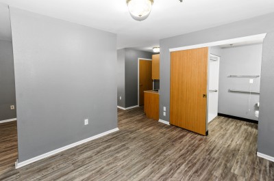Living space with ADA compliant bathroom