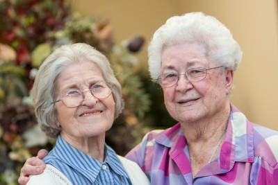 smiling older ladies