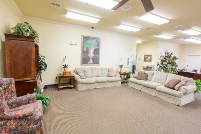 visiting area with large couches